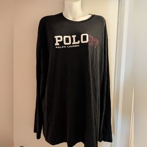 Ralph Lauren Black POLO 67 Long Sleeve Tee. L.